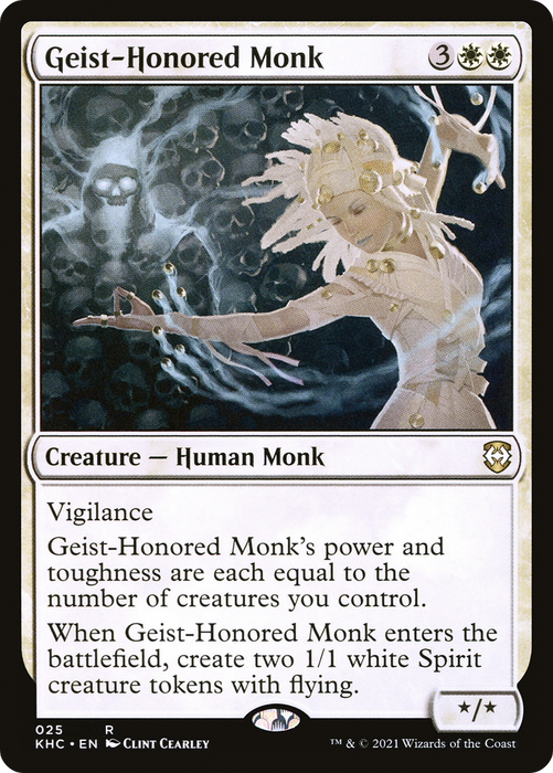 Geist-Honored Monk (KHC-025) - rare