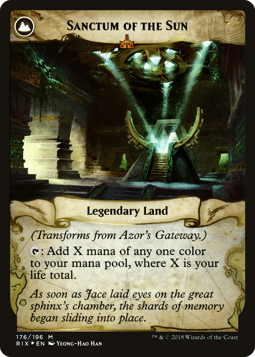 Azor's Gateway // Sanctum of the Sun (PRE-176S) - mythic: (compasslanddfc) - Foil