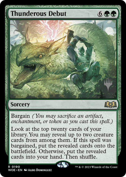 Thunderous Debut (PPWOE-190P) - rare - Foil