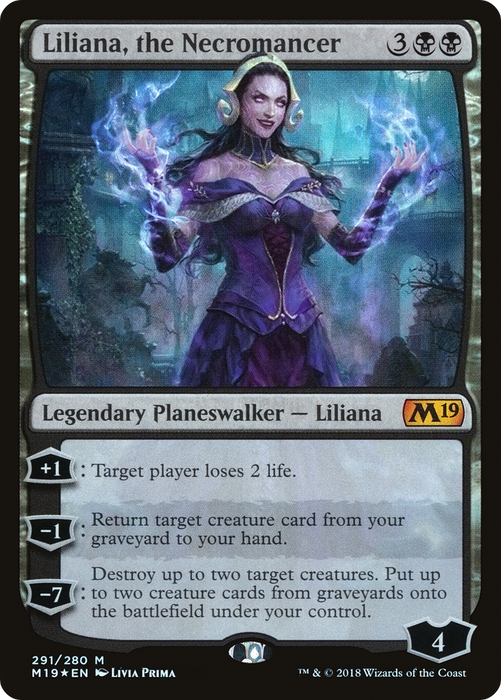 Liliana, the Necromancer (M19-291) - mythic - Foil