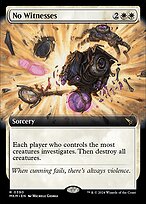 No Witnesses (MKM-390) - rare: (Extended Art)