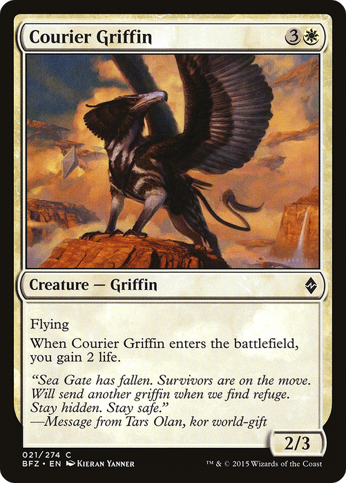 Courier Griffin (BFZ-021) - common - Foil