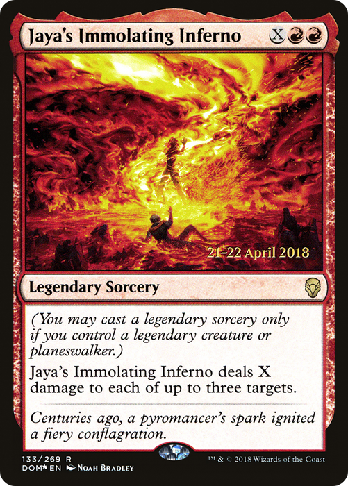 Jaya's Immolating Inferno (PRE-133S) - rare - Foil