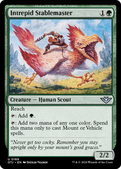 Intrepid Stablemaster (OTJ-169) - uncommon - Foil