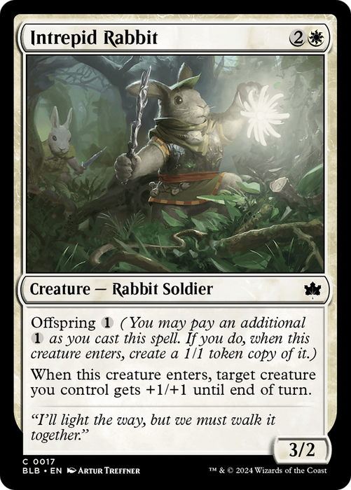 Intrepid Rabbit (BLB-017) - common - Foil