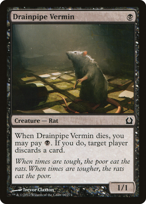 Drainpipe Vermin (RTR-066) - common - Foil