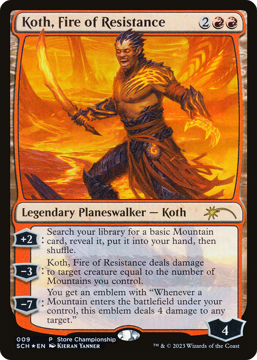 Koth, Fire of Resistance (GAME-009) - rare - Foil