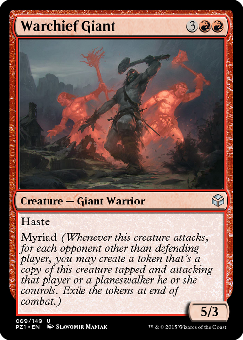 Warchief Giant (PZ1-069) - uncommon