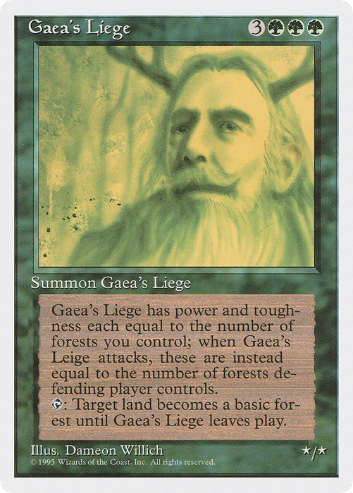 Gaea's Liege (4ED-247) - rare