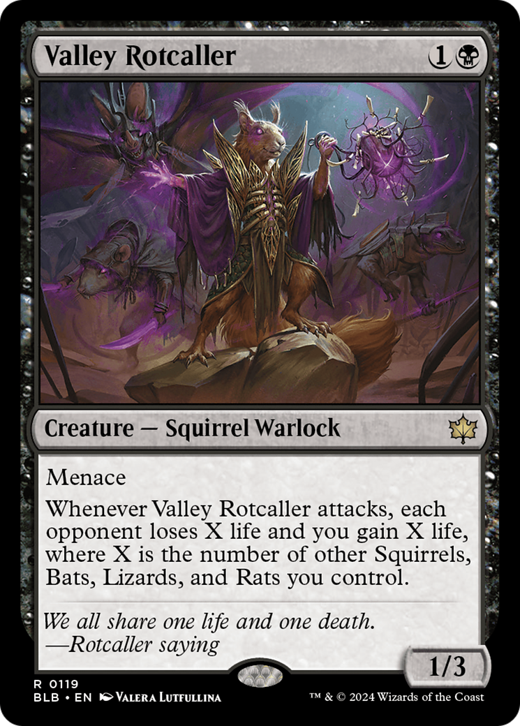 Valley Rotcaller (BLB-119) - rare - Foil