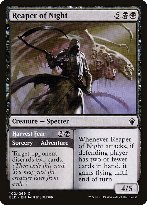 Reaper of Night // Harvest Fear (ELD-102) - common - Foil