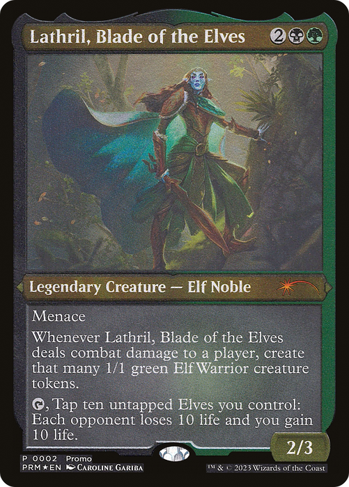 Lathril, Blade of the Elves (PKHM-02★) - mythic - Etched Foil