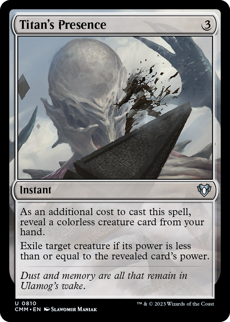 Titan's Presence (CMM-810) - uncommon