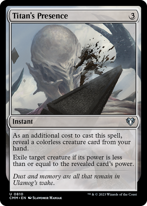 Titan's Presence (CMM-810) - uncommon