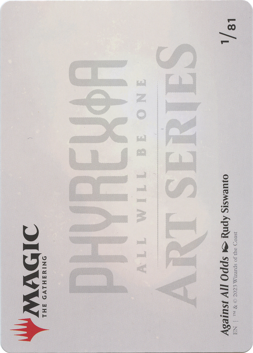 Against All Odds // Against All Odds (AONE-001) - common (Borderless) - Foil