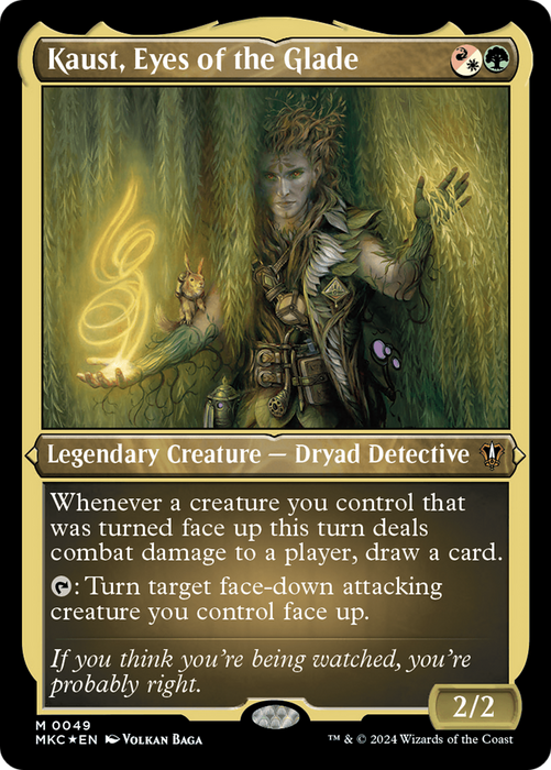 Kaust, Eyes of the Glade (MKC-049) - mythic - Etched Foil