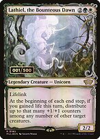 Lathiel, the Bounteous Dawn (MUL-180Z) - rare: (Showcase) - Foil