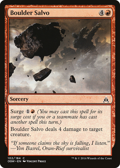 Boulder Salvo (OGW-102) - common - Foil