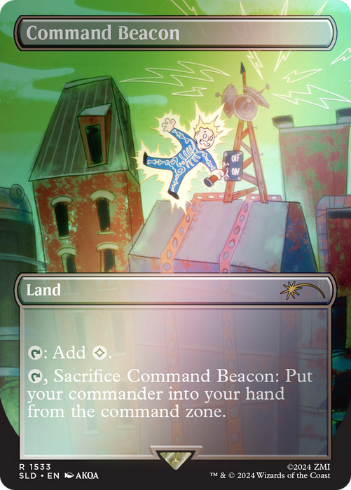 Command Beacon (SLD-1533★) - rare (Borderless) - Foil