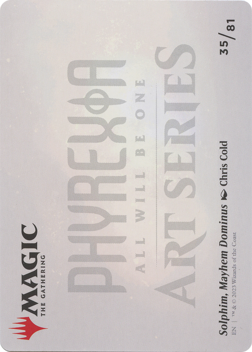 Solphim, Mayhem Dominus // Solphim, Mayhem Dominus (AONE-035) - common (Borderless)