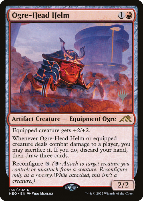 Ogre-Head Helm (PPNEO-155P) - rare - Foil