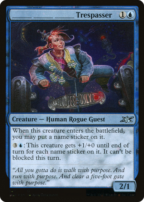 _____ _____ _____ Trespasser (UNF-347) - uncommon - Foil