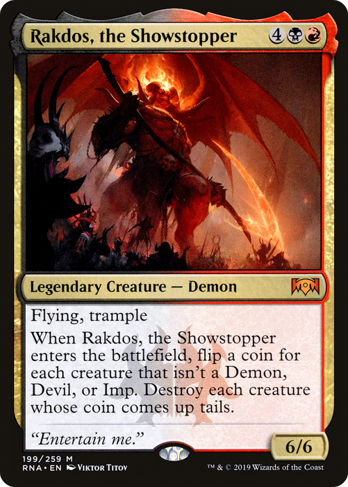 Rakdos, the Showstopper (RNA-199) - mythic - Foil