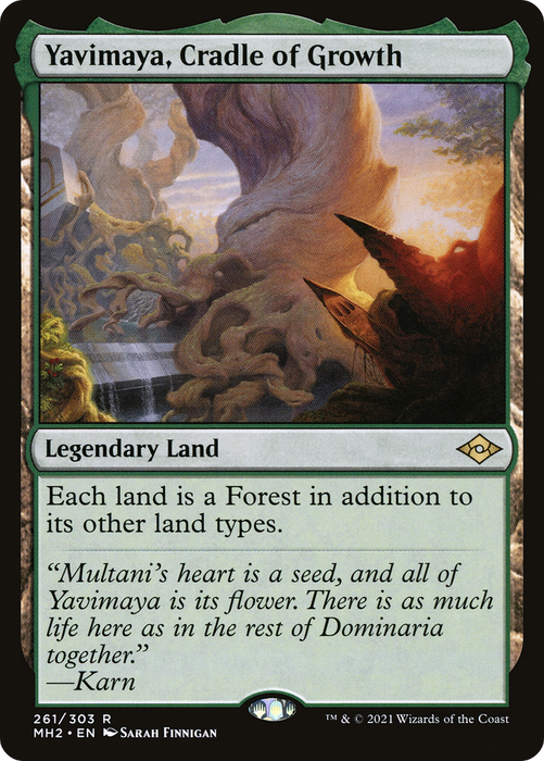 Yavimaya, Cradle of Growth (MH2-261) - rare - Foil