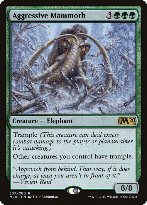 Aggressive Mammoth (M20-337) - rare