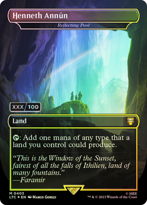 Reflecting Pool (LTC-403Z) - mythic / Henneth Annûn (Borderless) - Foil