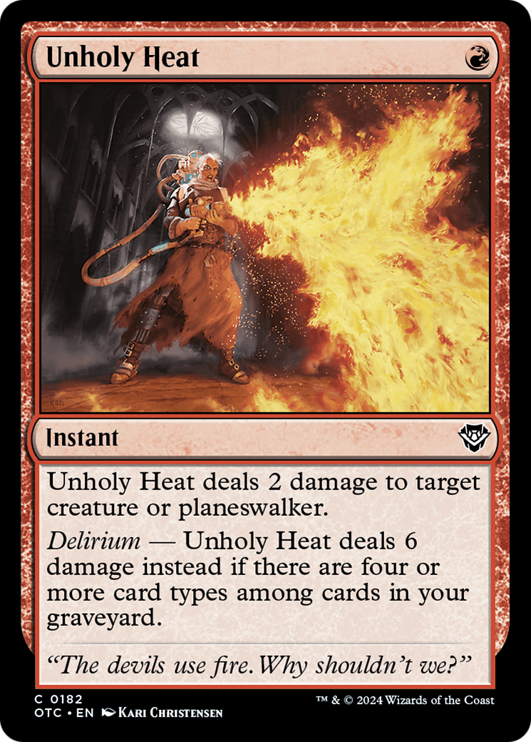 Unholy Heat (OTC-182) - common