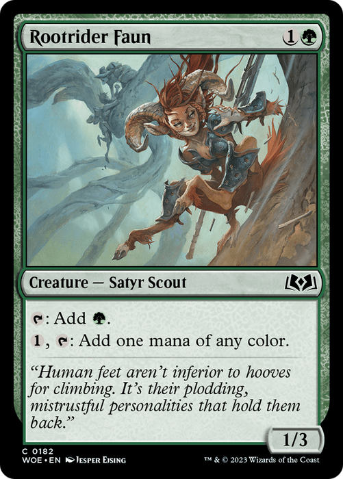 Rootrider Faun (WOE-182) - common - Foil