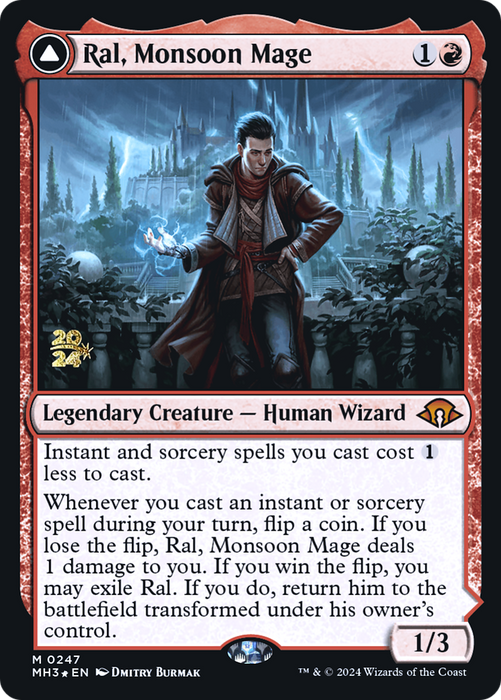 Ral, Monsoon Mage // Ral, Leyline Prodigy (PRE-247S) - mythic - Foil