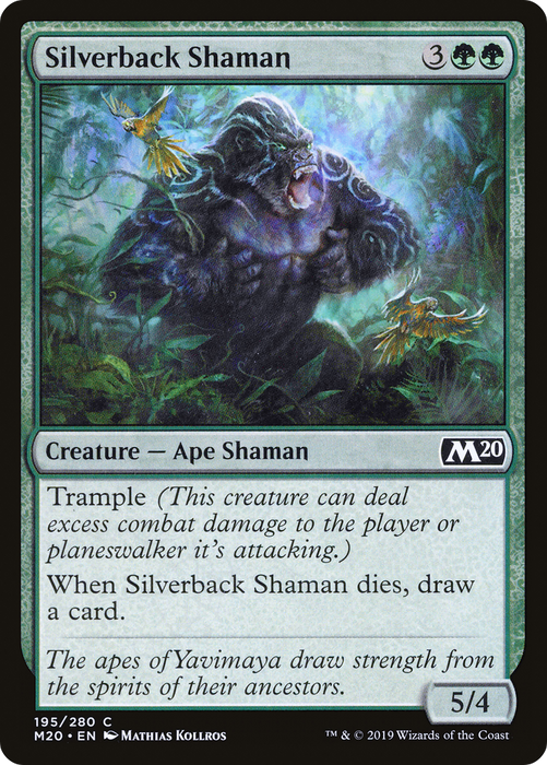 Silverback Shaman (M20-195) - common - Foil