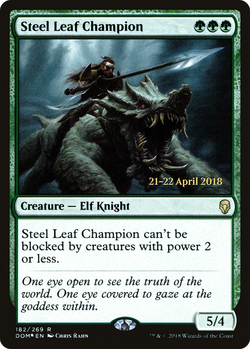Steel Leaf Champion (PRE-182S) - rare - Foil