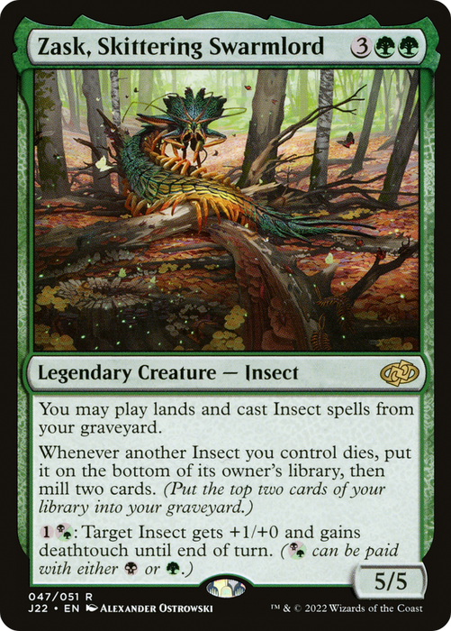 Zask, Skittering Swarmlord (J22-047) - rare