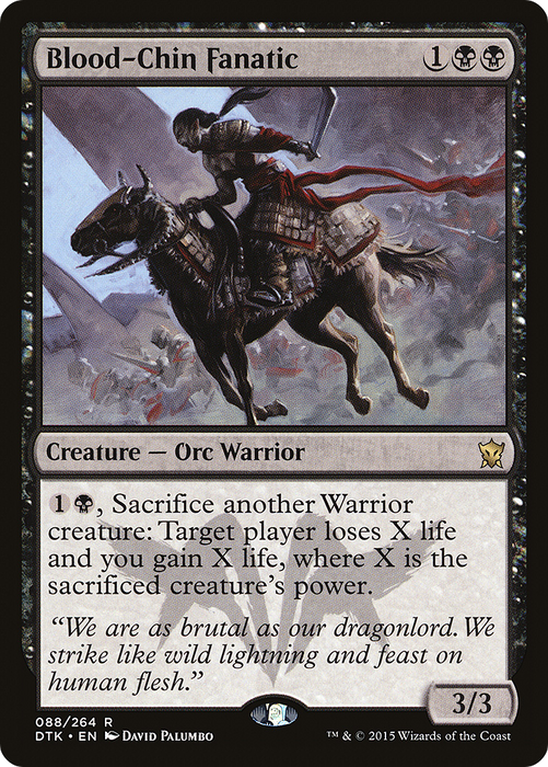 Blood-Chin Fanatic (DTK-088) - rare - Foil