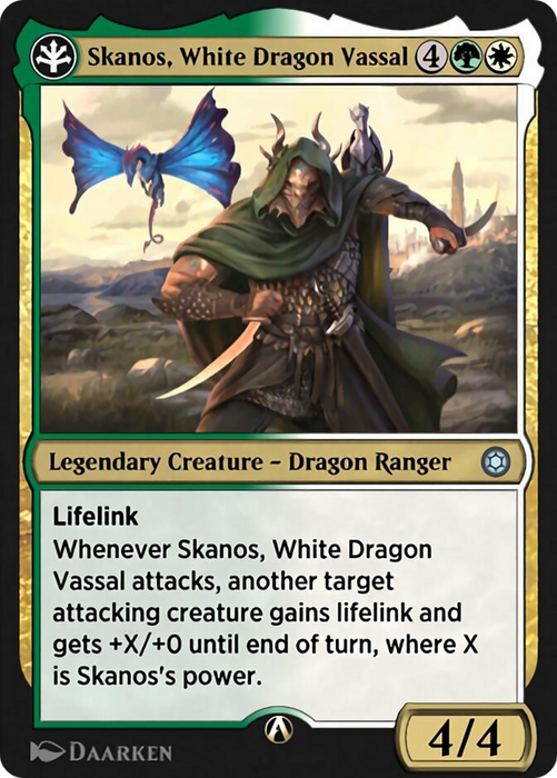Skanos, White Dragon Vassal (HBG-18W) - uncommon