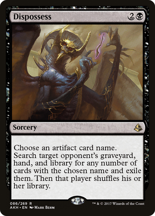 Dispossess (AKH-086) - rare - Foil