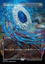 Sapphire Medallion (MH3-349) - rare (Borderless) - Foil