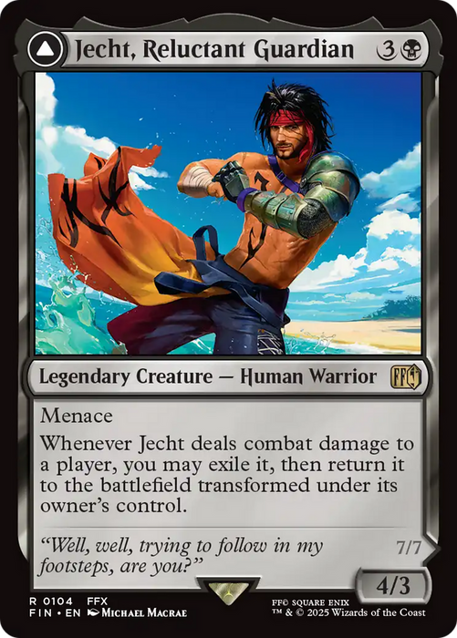 Jecht, Reluctant Guardian (FIN-104) - rare - Foil