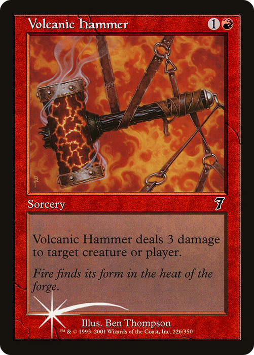 Volcanic Hammer (7ED-226★) - common - Foil
