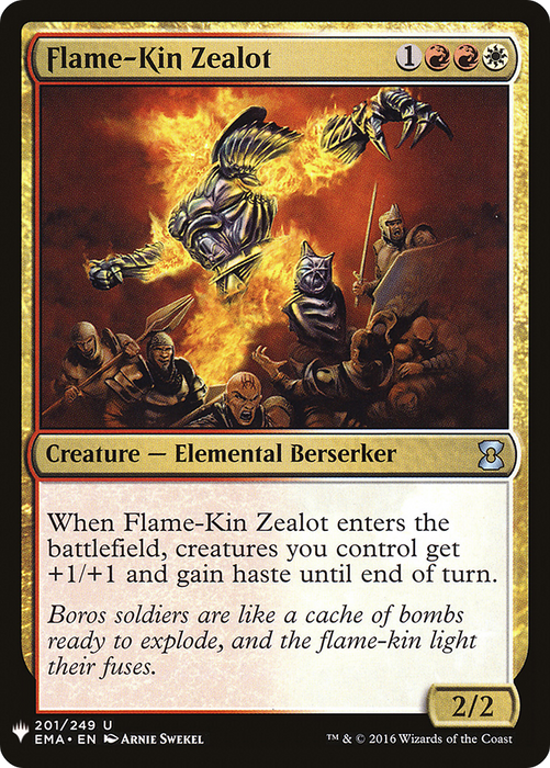 Flame-Kin Zealot (LIST-EMA-201) - uncommon