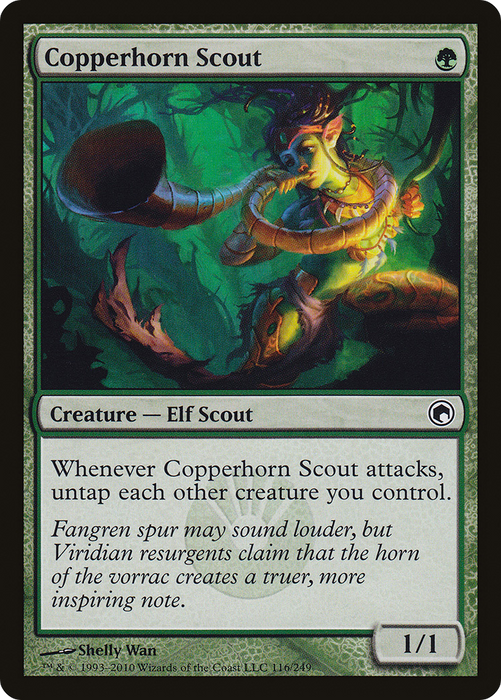 Copperhorn Scout (SOM-116) - common - Foil