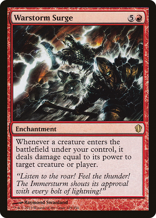 Warstorm Surge (C13-129) - rare