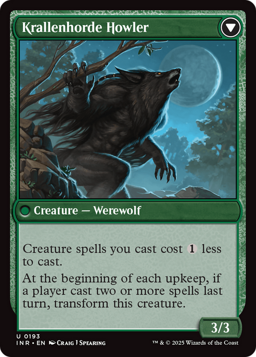 Duskwatch Recruiter // Krallenhorde Howler (INR-193) - uncommon - Foil