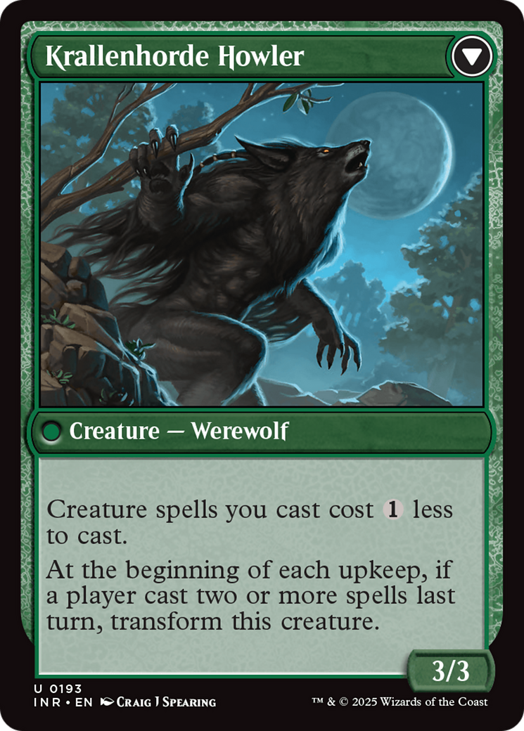 Duskwatch Recruiter // Krallenhorde Howler (INR-193) - uncommon