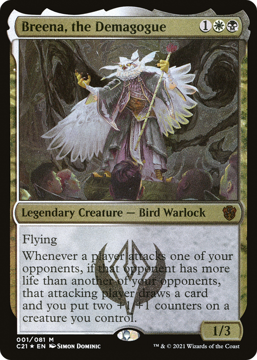 Breena, the Demagogue (C21-001) - mythic - Etched Foil