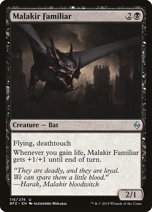 Malakir Familiar (BFZ-116) - uncommon - Foil