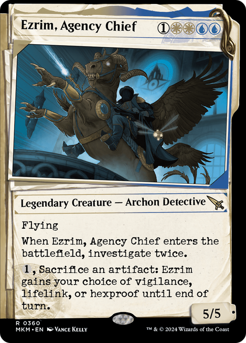 Ezrim, Agency Chief (MKM-360) - rare: (Showcase) - Foil